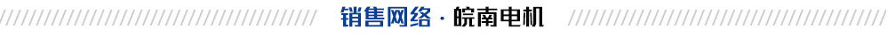 皖南電機銷售網(wǎng)絡